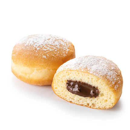 Мини френски донъти с шоколадово-лешников пълнеж – 25 g (35 бр.)