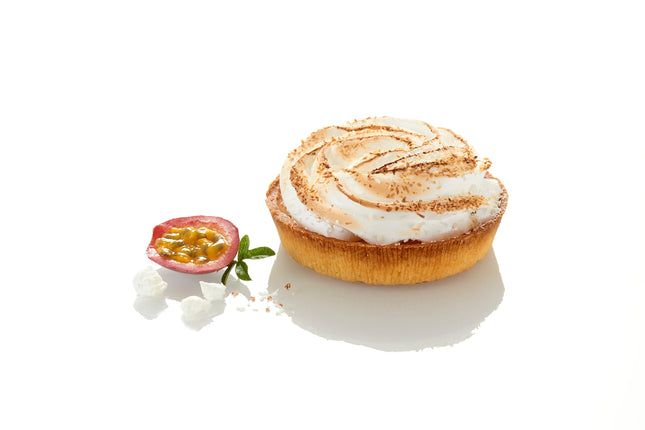 Tartlet with passion fruit and coconut meringue – Ø 10 cm, 130 g