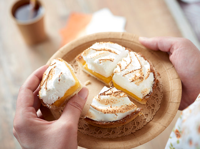 Tartlet with passion fruit and coconut meringue – Ø 10 cm, 130 g