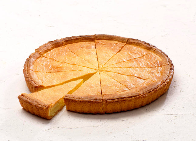 Basque tart with almond cream - pre-cut into 12 pieces