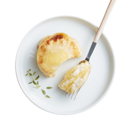 Мини картофени гратени със сирене Реблошон – 1 kg (11 бр.)