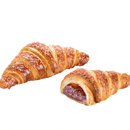 French croissants with raspberry and butter - 85 g