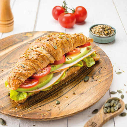 Multigrain French croissants with butter - 80 g