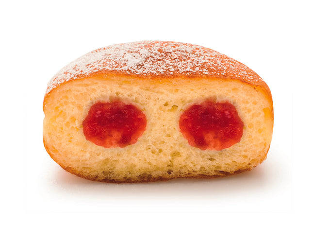Donut with raspberry filling